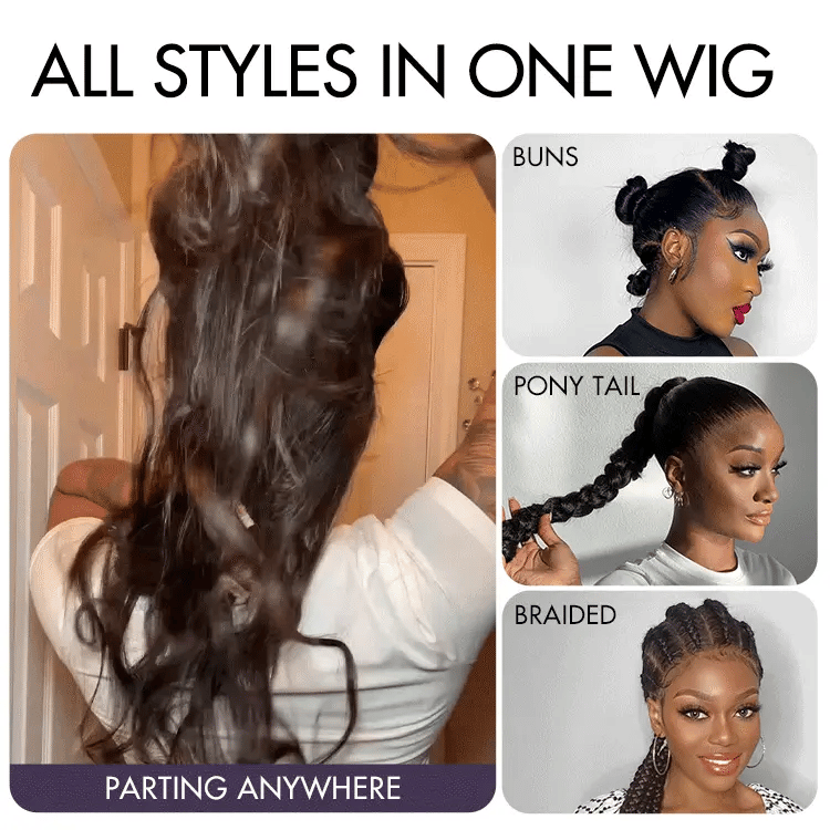 Glueless HD Lace Body Wave T-Part Lace Human Hair Wig - Blonde | 10"-28"