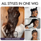 Glueless HD Lace Body Wave T-Part Lace Human Hair Wig - Blonde | 10"-28"