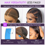 Glueless HD Lace Bob T-Part Lace Human Hair Wig | 8"-14"