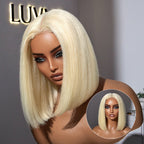 Glueless HD Lace Bob T-Part Lace Human Hair Wig - Red | 8"-14"