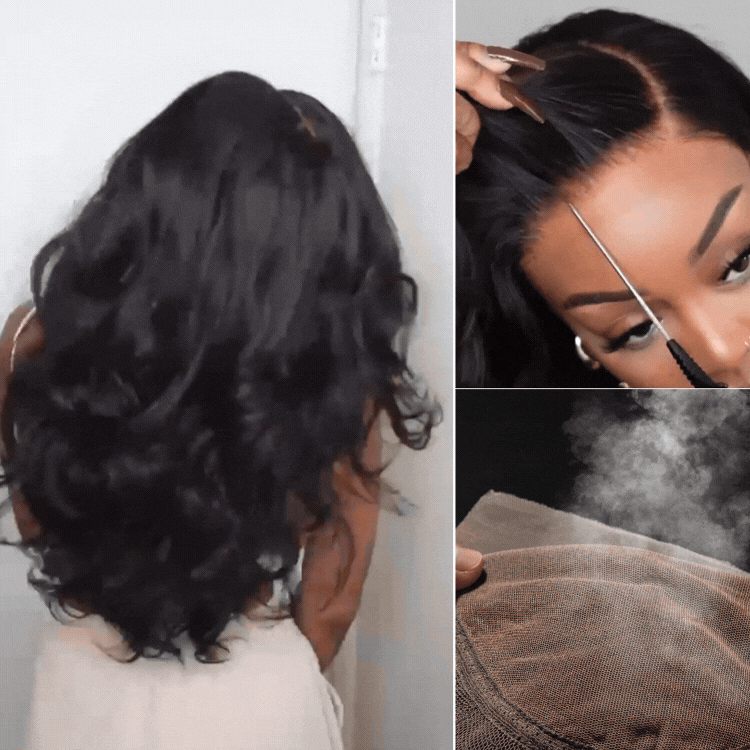 Glueless HD Lace Body Wave T-Part Lace Human Hair Wig - Blonde | 10"-28"