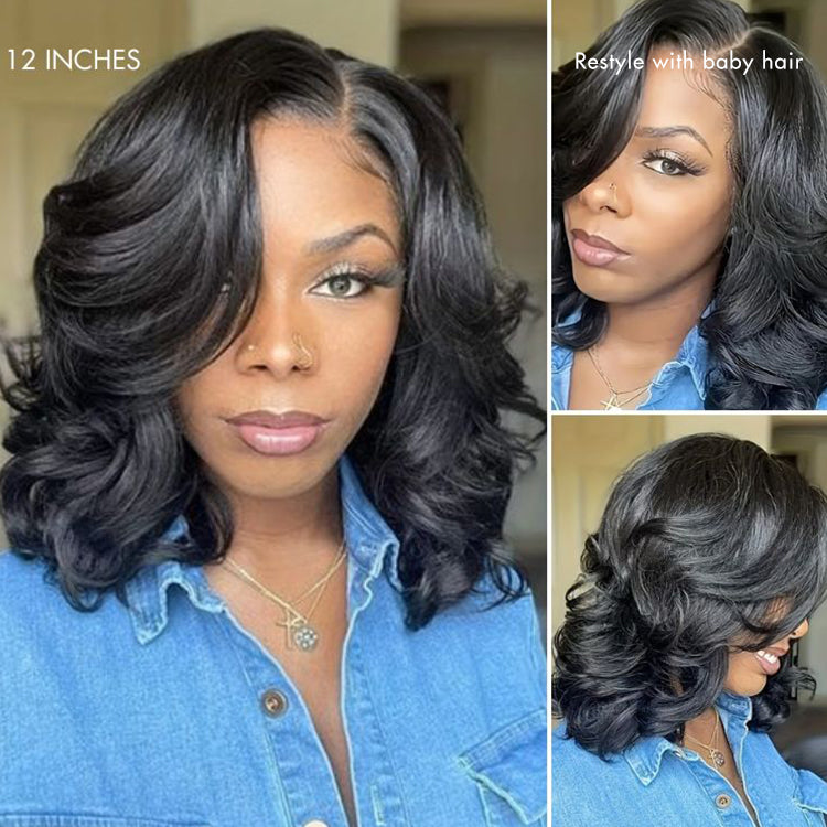 Glueless HD Lace Loose Wave T-Part Lace Human Hair Wig 200% Density | 10"-28"