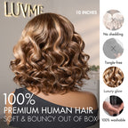 Glueless HD Lace Loose Wave T-Part Lace Human Hair Wig - Highlight | 8"-14"