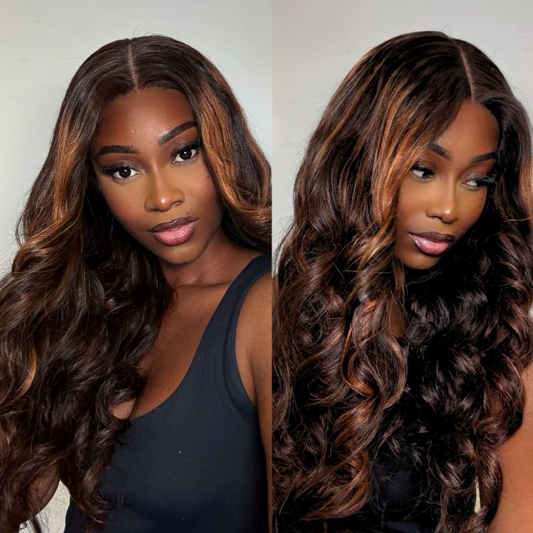 Glueless Loose Wave 5X5 Closure Human Hair Wig - Red 180% Density | 10"-28"