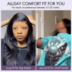Glueless Straight T-Part Lace Human Hair Wig - Blonde | 10"-28"