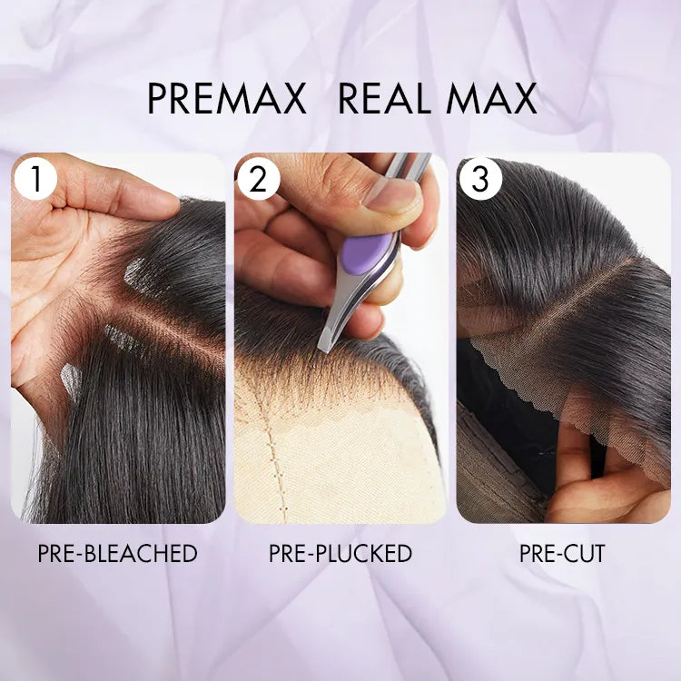 Glueless Straight V-Part Human Hair Wig | 10"-28"