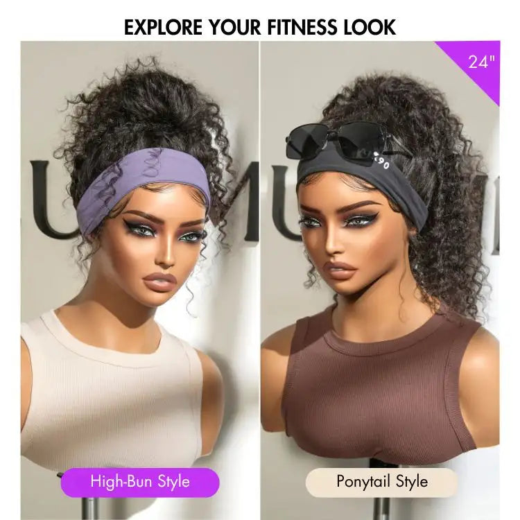 Loose Wave Headband Human Hair Wig | 10"-28"
