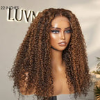 Glueless Curly T-Part Lace Human Hair Wig - Red 180% Density | 10"-28"