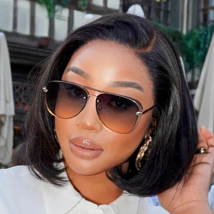 Glueless Bob T-Part Lace Human Hair Wig - Highlight | 8"-14"