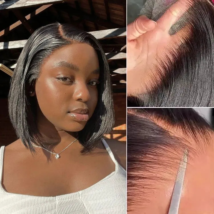 Glueless Bob Human Hair Wig - Highlight | 8"-14"