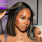 Glueless Bob Human Hair Wig - Highlight | 8"-14"