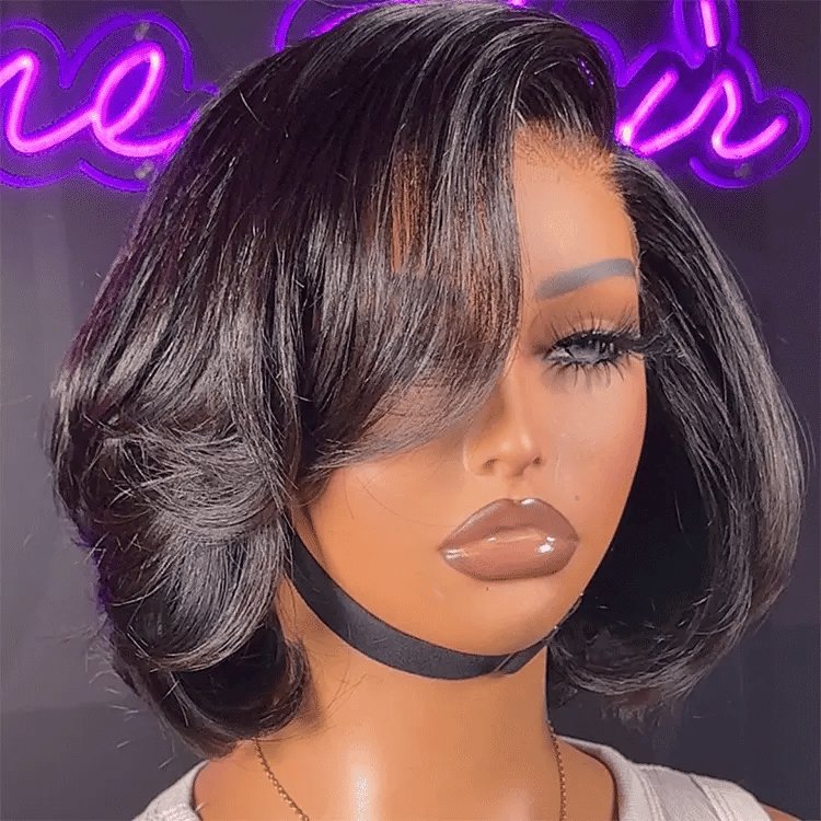 Glueless Bob Human Hair Wig - Highlight | 8"-14"