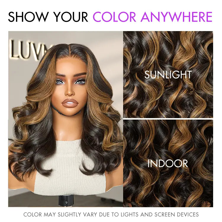 Glueless HD Lace Loose Wave T-Part Lace Human Hair Wig - Red | 10"-28"
