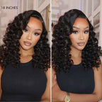 Glueless HD Lace Curly T-Part Lace Human Hair Wig 200% Density | 10"-28"