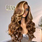 Glueless Body Wave 13X4 Frontal Human Hair Wig - Red | 10"-28"