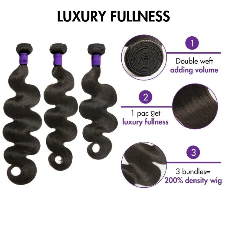 HD Lace Body Wave 100% Virgin Human Hair Bundles - Blonde | 12"-30"