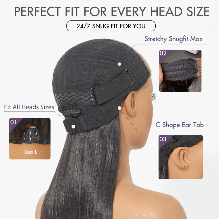 Glueless Layered T-Part Lace Human Hair Wig - Red | 8"-14"