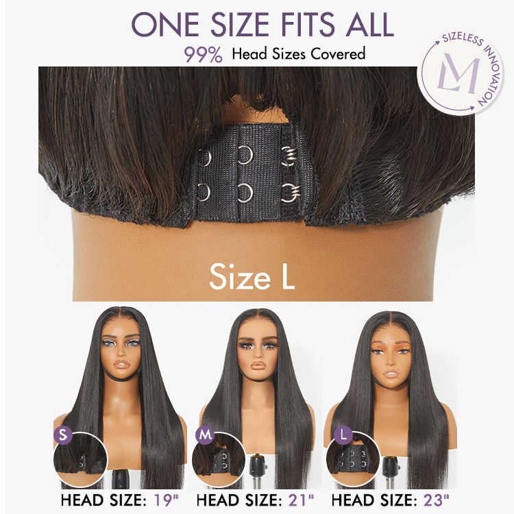 Glueless Layered T-Part Lace Human Hair Wig - Red | 8"-14"