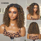Glueless Curly T-Part Lace Human Hair Wig - Grey | 10"-28"