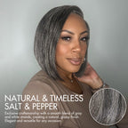 Glueless HD Lace Bob T-Part Lace Human Hair Wig - Grey | 8"-14"