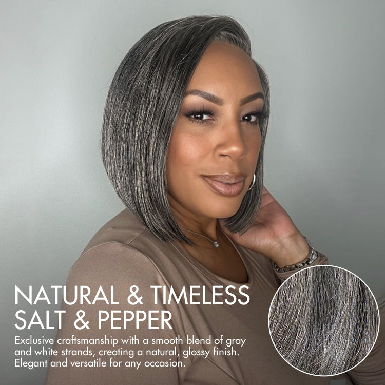 Glueless HD Lace Bob T-Part Lace Human Hair Wig - Grey | 8"-14"