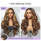 Glueless HD Lace Water Wave T-Part Lace Human Hair Wig - Highlight 180% Density | 30"