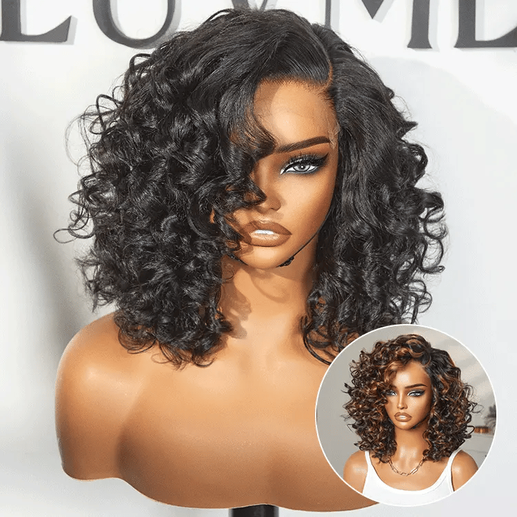 Glueless HD Lace Loose Wave T-Part Lace Human Hair Wig - Blonde | 10"-28"