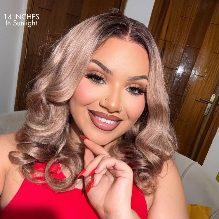 Glueless Loose Wave 5X5 Closure Human Hair Wig - Blonde | 10"-28"