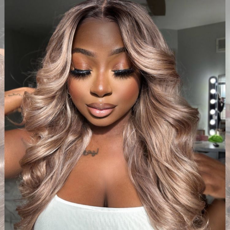 Glueless Loose Wave 5X5 Closure Human Hair Wig - Blonde | 10"-28"