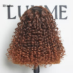 Glueless HD Lace Curly T-Part Lace Human Hair Wig - Red | 10"-28"