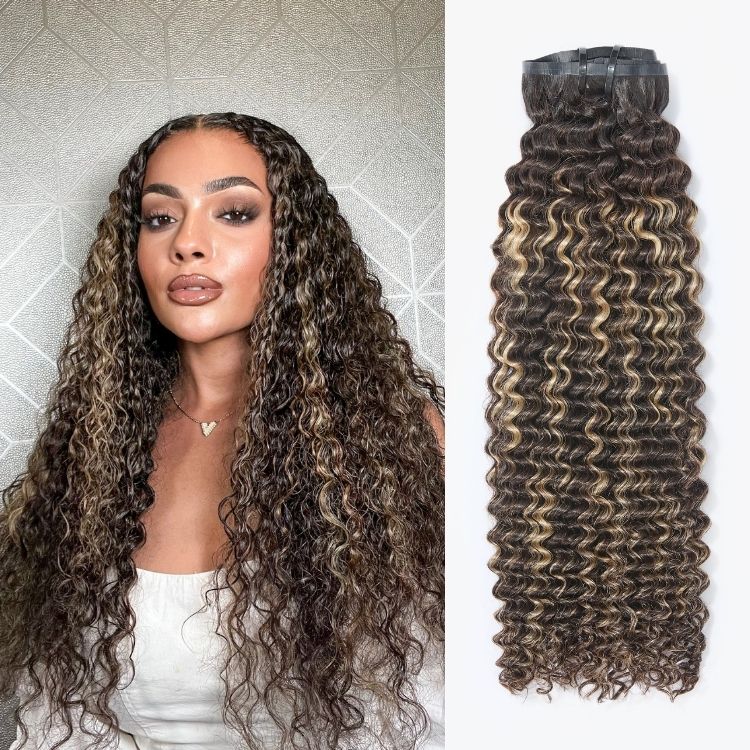 Curly Human Hair Wig - Highlight | 10"-28"