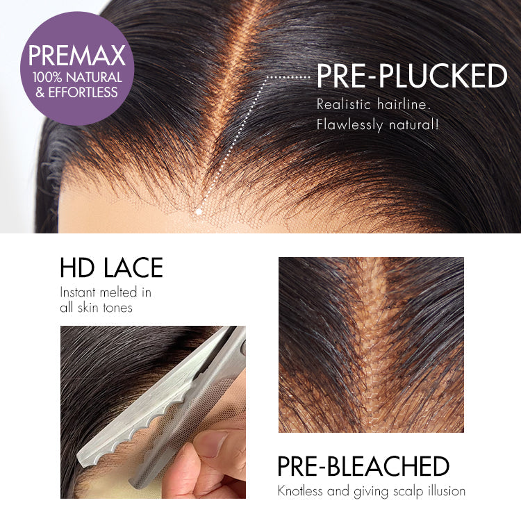 Glueless HD Lace Body Wave T-Part Lace Human Hair Wig 250% Density | 10"-28"