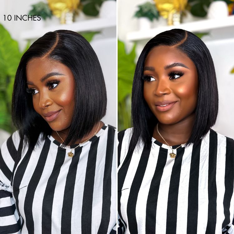 Glueless HD Lace Bob T-Part Lace Human Hair Wig | 8"-14"