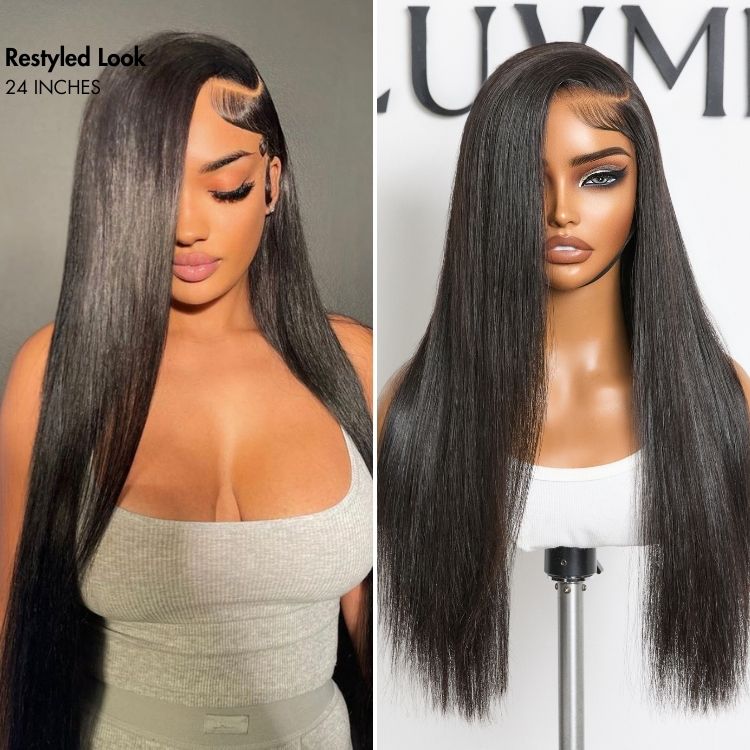 Glueless HD Lace Straight T-Part Lace Human Hair Wig 200% Density | 10"-28"