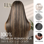 Glueless Straight T-Part Lace Human Hair Wig - Blonde Pre-Plucked | 10"-28"