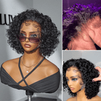 Glueless Pixie Human Hair Wig - Red | 8"-14"