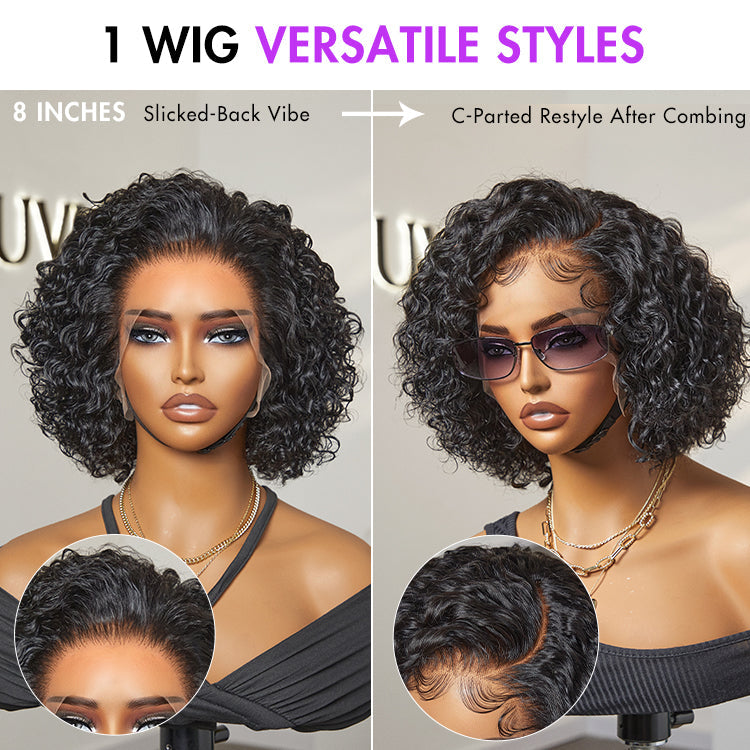 Glueless Pixie Human Hair Wig - Red | 8"-14"