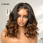 Glueless Loose Wave T-Part Lace Human Hair Wig - Red | 10"-28"
