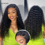 Glueless Curly T-Part Lace Human Hair Wig - Blonde Pre-Plucked | 10"-28"