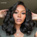 Glueless HD Lace Loose Wave T-Part Lace Human Hair Wig 200% Density | 10"-28"