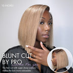 Glueless HD Lace Bob T-Part Lace Human Hair Wig - Blonde | 8"-14"