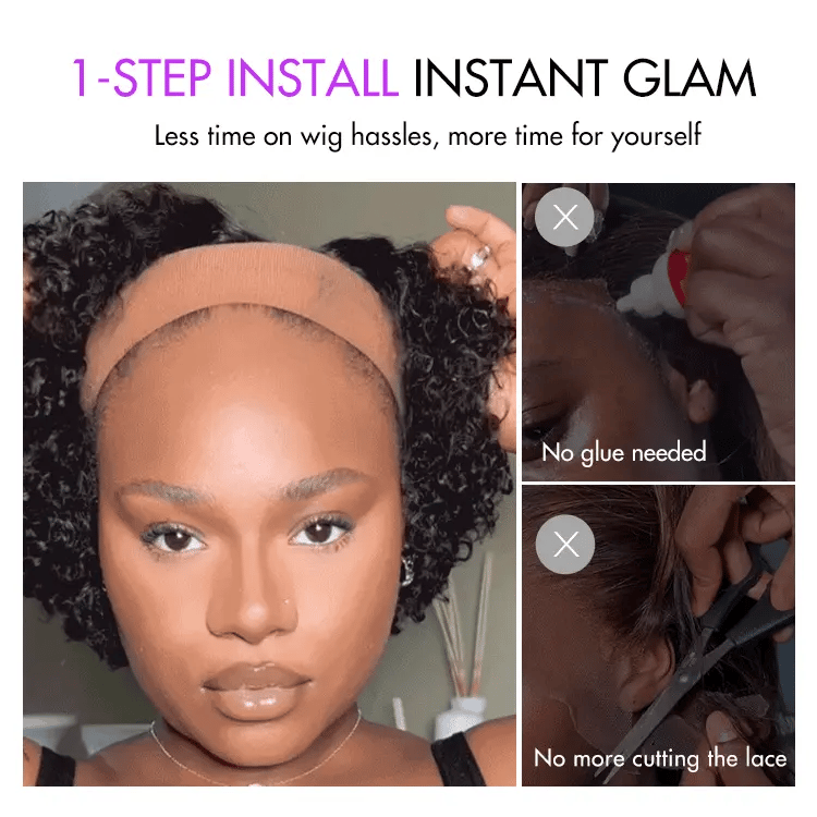 Glueless HD Lace Pixie T-Part Lace Human Hair Wig | 8"-14"