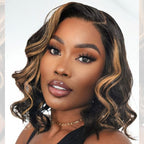 Glueless HD Lace Loose Wave T-Part Lace Human Hair Wig - Red | 8"-14"
