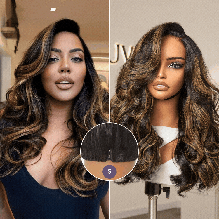 Glueless HD Lace Water Wave T-Part Lace Human Hair Wig - Highlight 200% Density | 10"-28"
