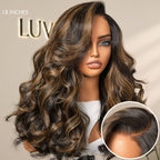 Glueless HD Lace Water Wave T-Part Lace Human Hair Wig - Highlight 200% Density | 10"-28"