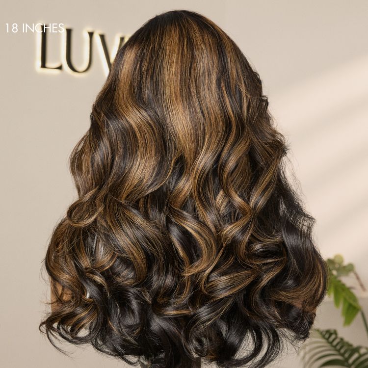 Glueless HD Lace Water Wave T-Part Lace Human Hair Wig - Highlight 200% Density | 10"-28"