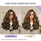 Glueless HD Lace Water Wave T-Part Lace Human Hair Wig - Highlight 200% Density | 10"-28"