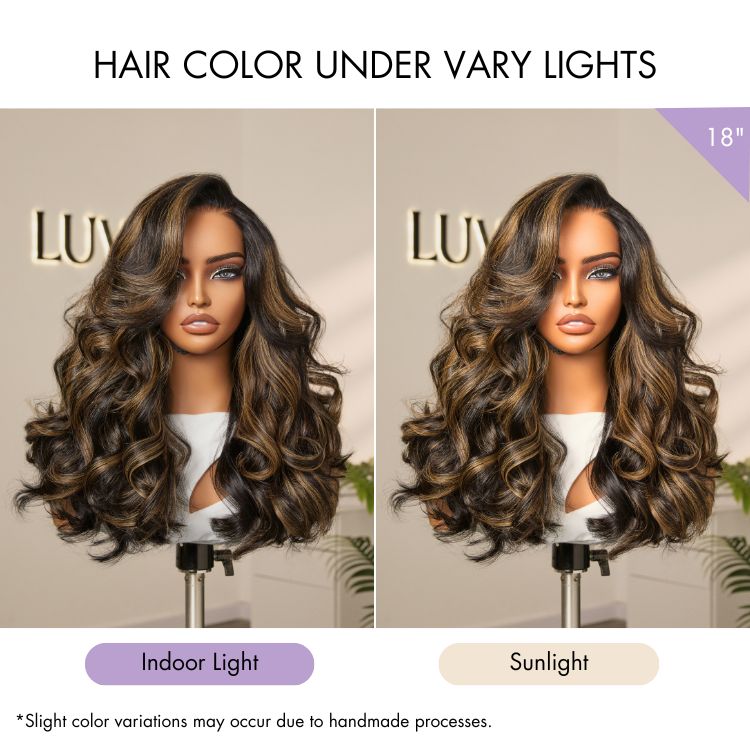 Glueless HD Lace Water Wave T-Part Lace Human Hair Wig - Highlight 200% Density | 10"-28"
