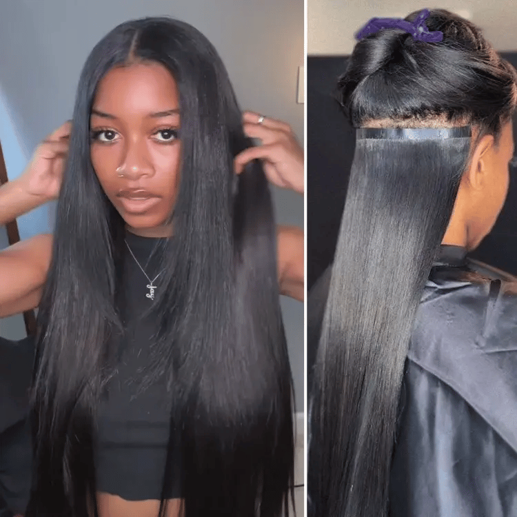 Kinky Straight Human Hair Wig | 10"-28"