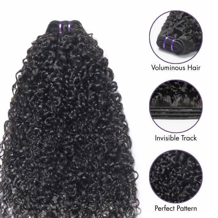 Curly 100% Virgin Human Hair Bundles | 12"-30"